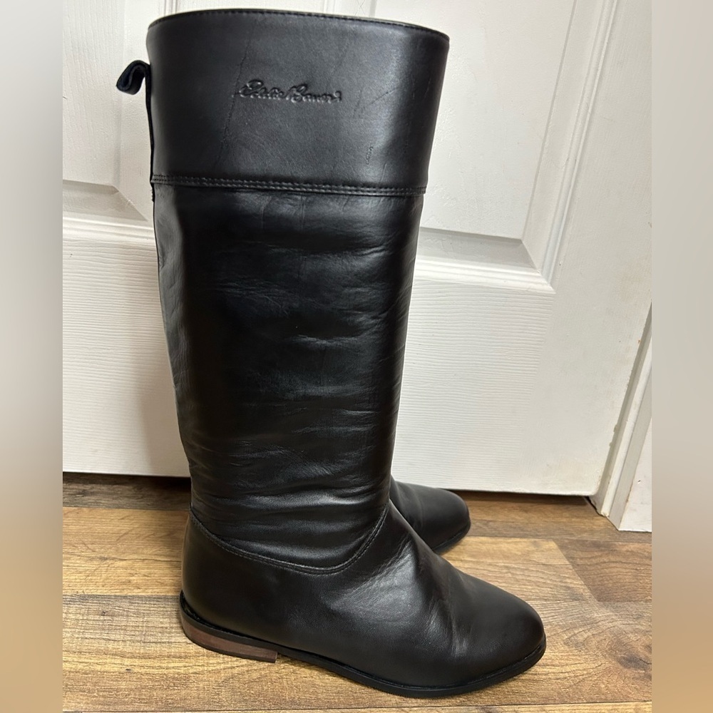 Eddie Bauer Vintage Black and Tan Boots